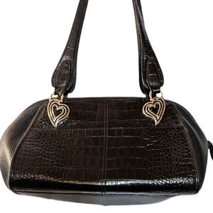 Brighton Leather Baguette Handbag